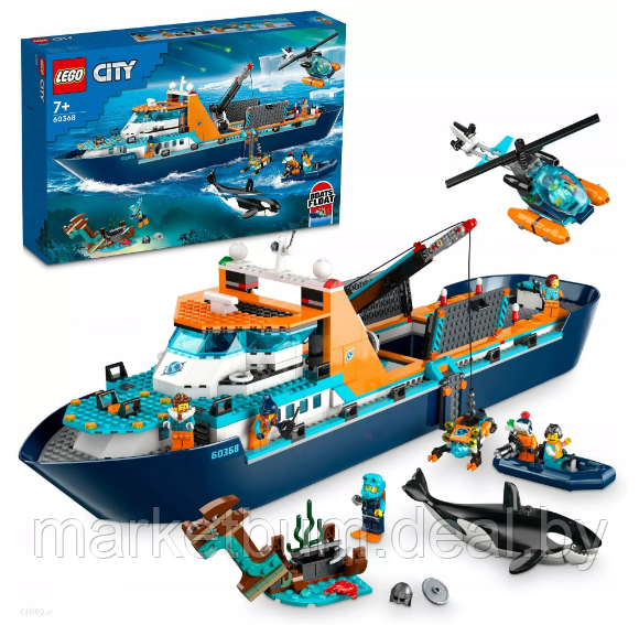 Конструктор Lego City 60368, Лодка Арктического исследователя - фото 1 - id-p215523292