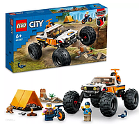Конструктор LEGO City 60387, Приключения внедорожника 4x4