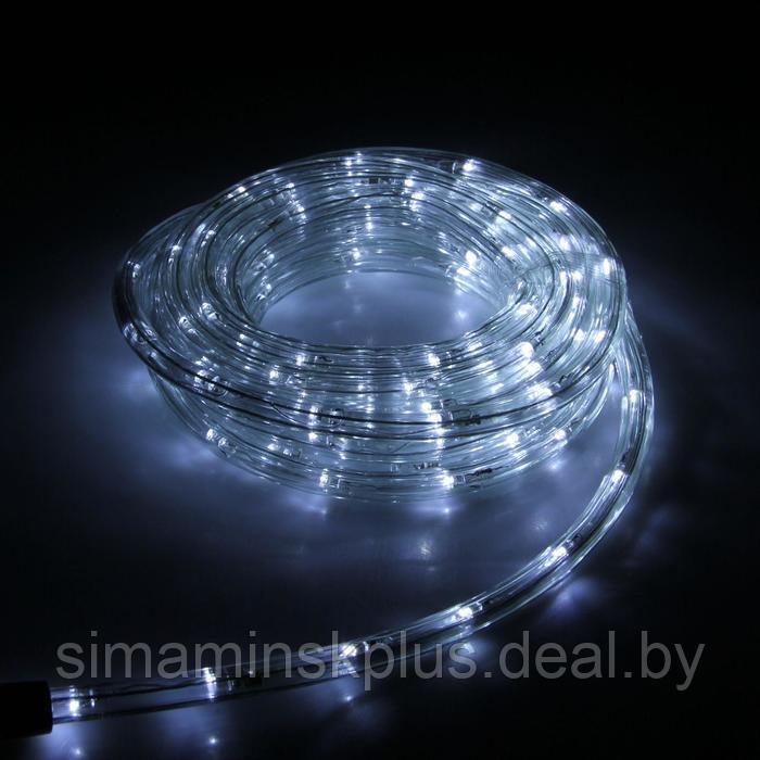 Световой шнур Luazon Lighting 10 мм, IP44, 5 м, 24 LED/м, 220 В, 8 режимов, свечение белое - фото 1 - id-p215712487
