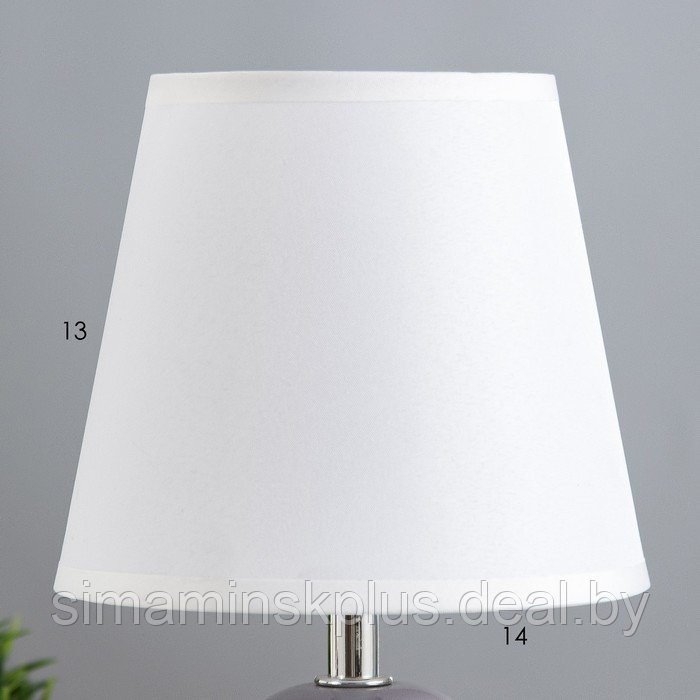 Настольная лампа "Баланс" Е14 40Вт серо-белый 13х13х25 см - фото 4 - id-p215712502