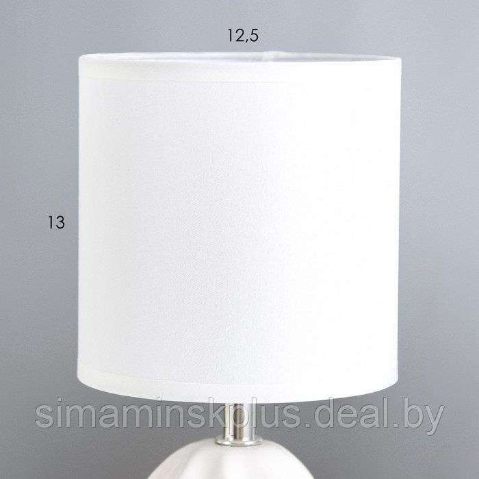 Настольная лампа "Ария" Е14 40Вт белый 13х13х26,5 см - фото 3 - id-p215712520