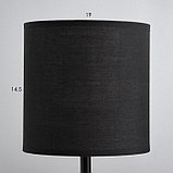 Настольная лампа "Нежность" Е14 40Вт черный 15х15х31см, фото 6