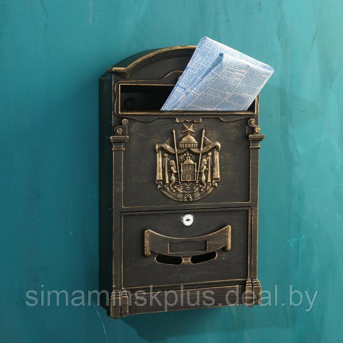 Ящик почтовый №4010В, старая бронза - фото 1 - id-p215712750