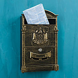 Ящик почтовый №4010В, старая бронза, фото 8