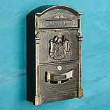 Ящик почтовый №4010В, старая бронза, фото 9