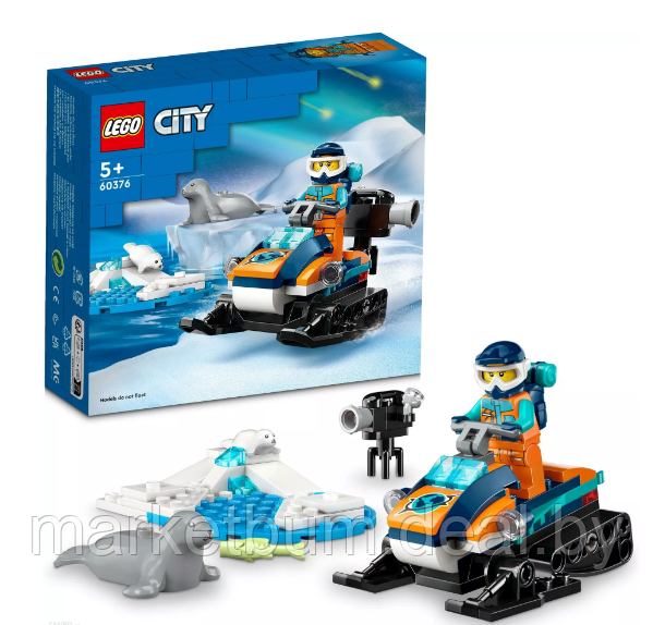 Конструктор LEGO City 60376, снегоход арктического исследователя - фото 1 - id-p215597106