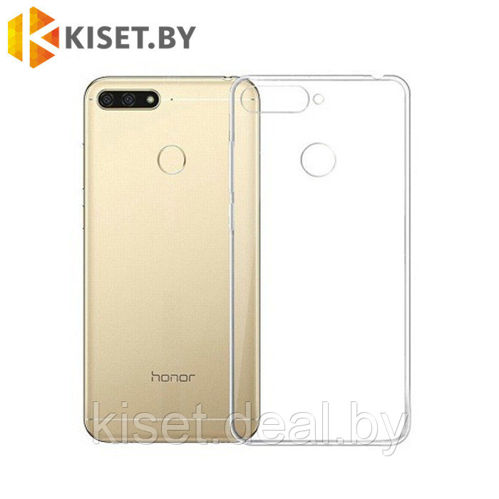 Силиконовый чехол KST UT для Huawei Y6 Prime (2018) / Honor 7A Pro / Honor 7C прозрачный - фото 1 - id-p215712886