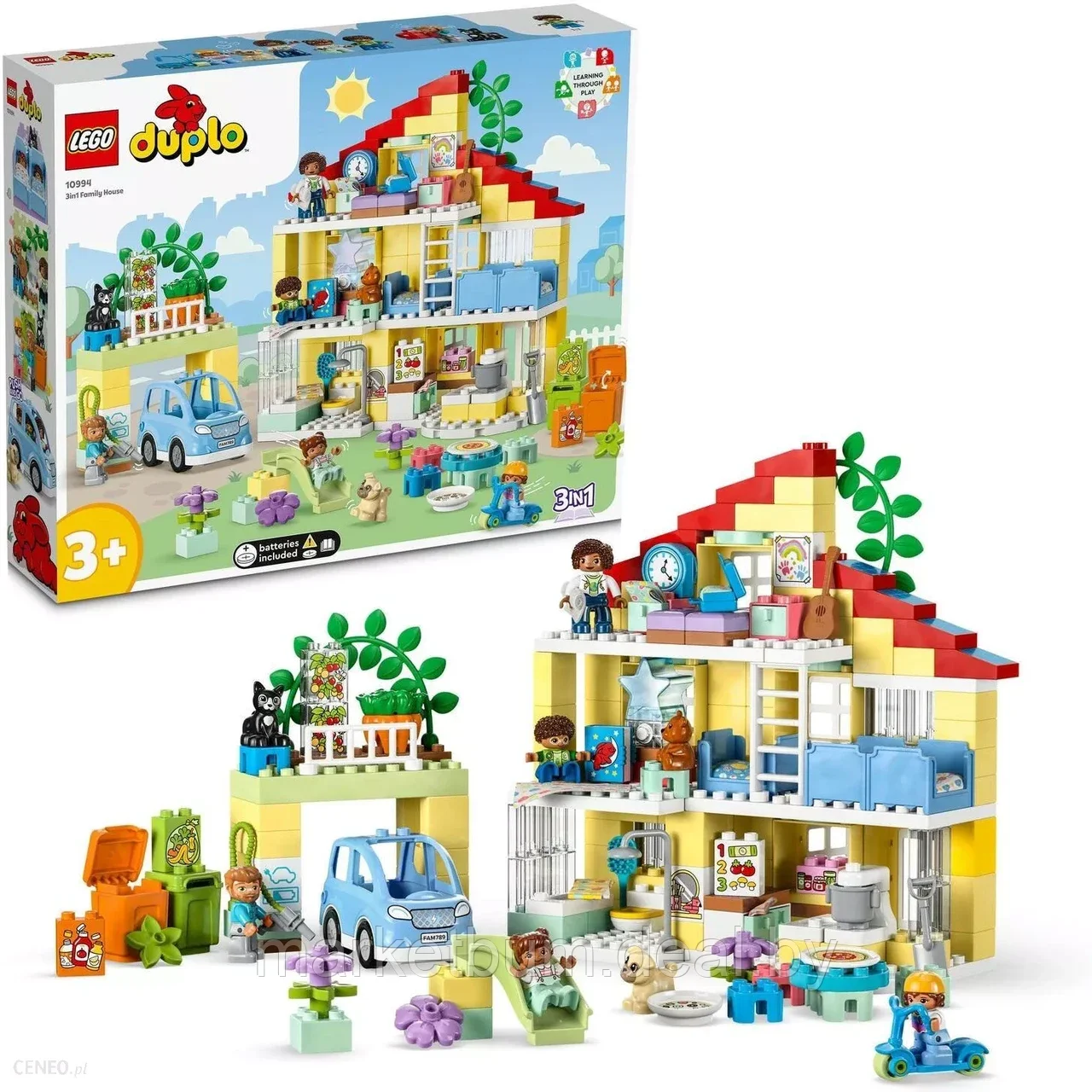 Конструктор LEGO DUPLO 10994, Семейный домик 3в1 - фото 1 - id-p215408392