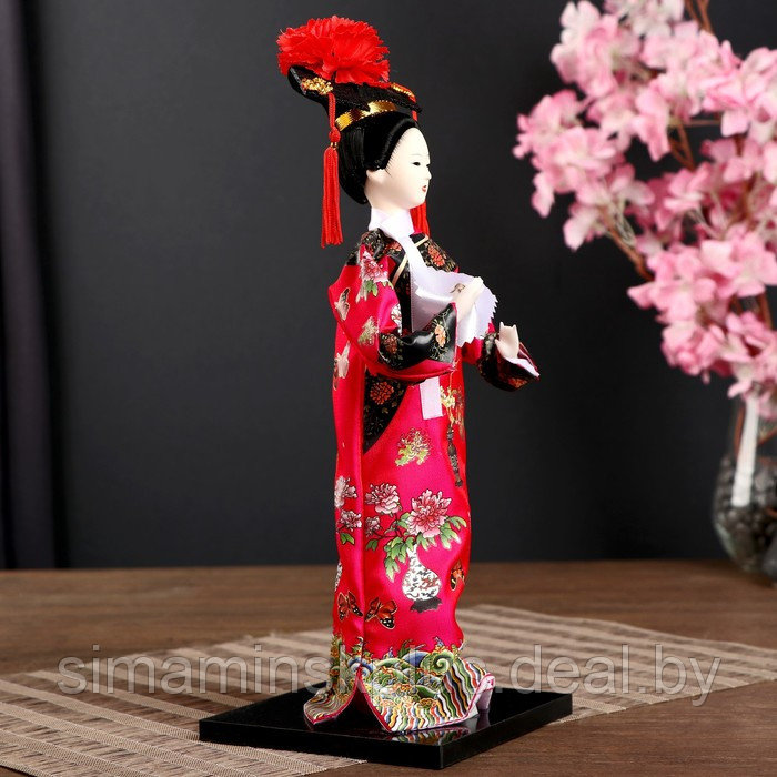 Кукла коллекционная "Китаянка в национальном платье с платочком" 32х12,5х12,5 см - фото 2 - id-p215713079