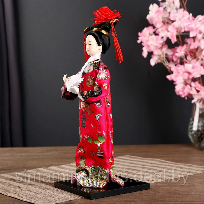Кукла коллекционная "Китаянка в национальном платье с платочком" 32х12,5х12,5 см - фото 4 - id-p215713079