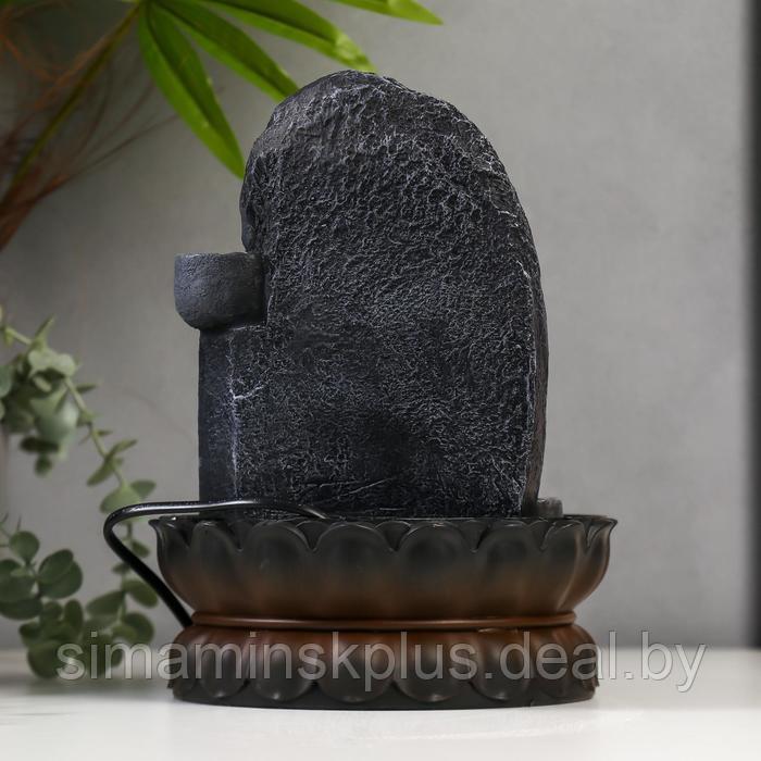 Фонтан настольный от сети, подсветка "Будда" серый мрамор 30х20,5х20,5 см - фото 4 - id-p215713074
