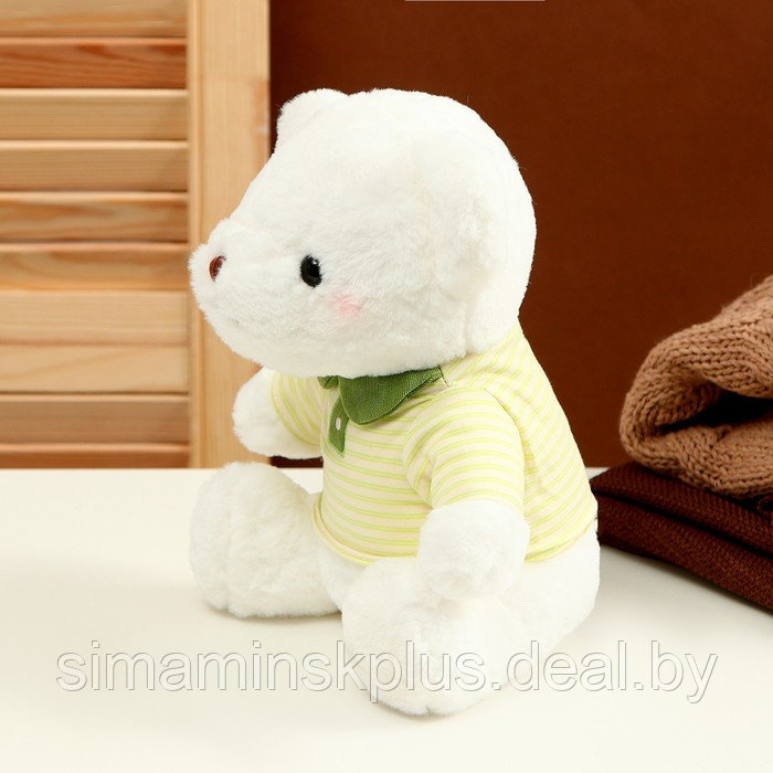 Мягкая игрушка «Белый медведь» в зелёной кофте, 26 см - фото 2 - id-p215713741