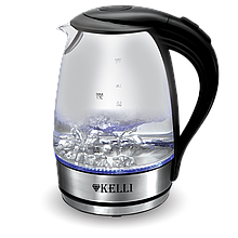 Электрический стеклянный чайник  Kelli- KL-1462   1.7л