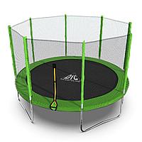 Батут DFC Trampoline Fitness с сеткой 12ft (зеленый)