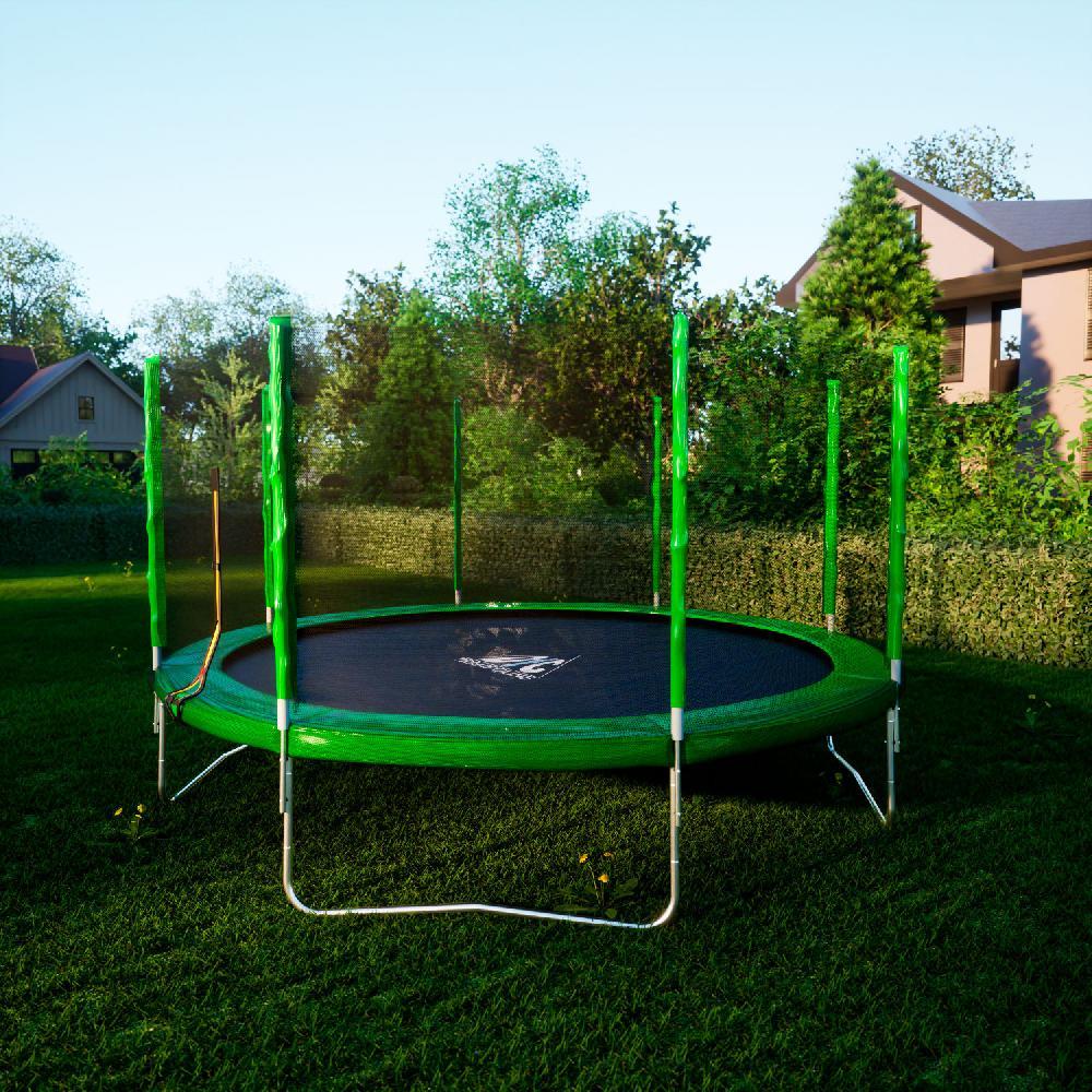 Батут DFC Trampoline Fitness с сеткой 14ft - фото 7 - id-p215714378