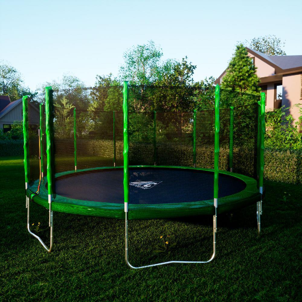 Батут DFC Trampoline Fitness с сеткой 16ft 16FT-TR-LG - фото 7 - id-p215714380