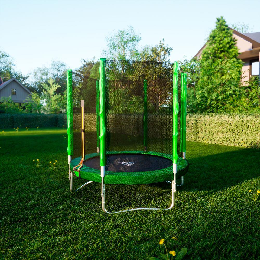 Батут DFC Trampoline Fitness с сеткой (6ft) - фото 7 - id-p215714382