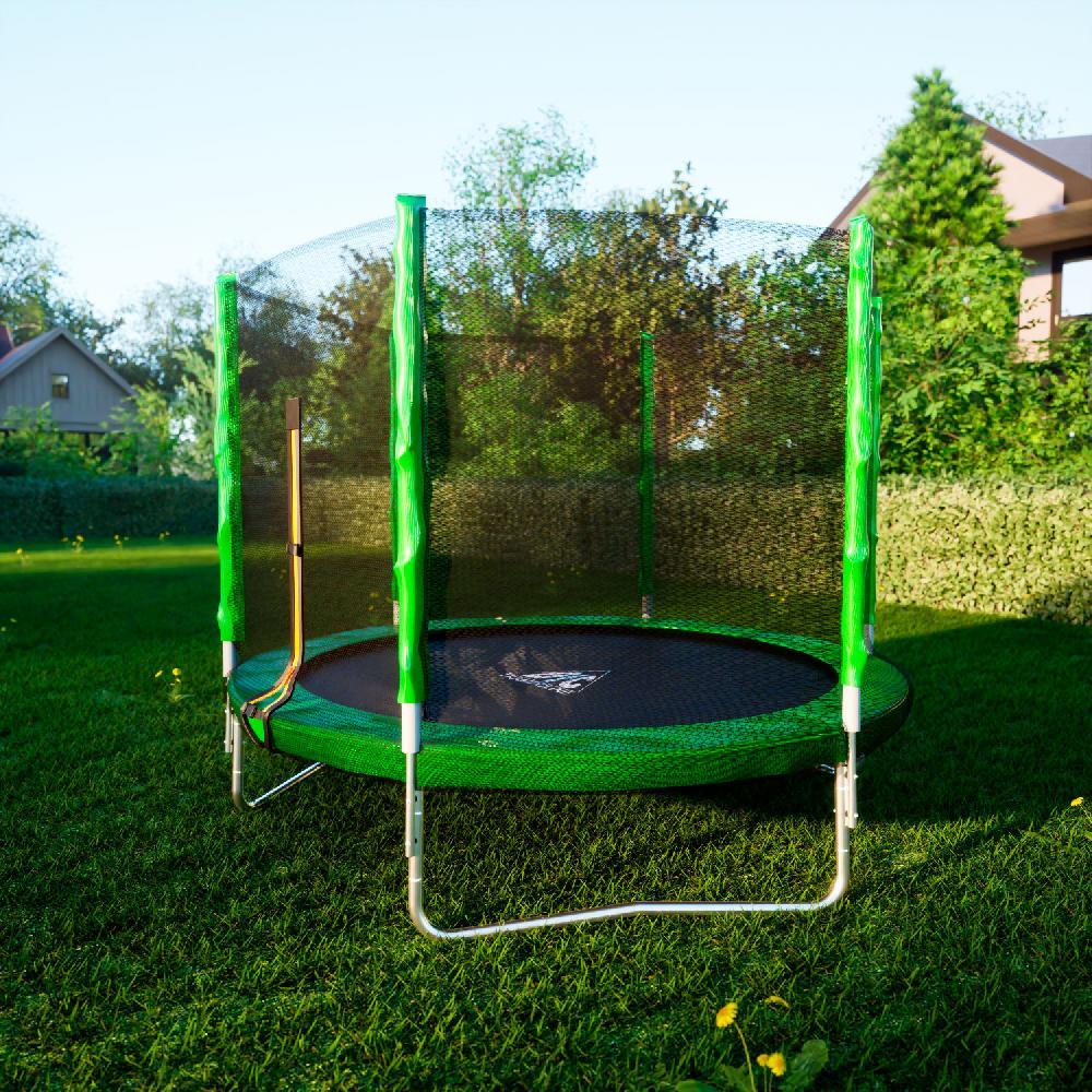 Батут DFC Trampoline Fitness с сеткой 8ft - фото 7 - id-p215714384