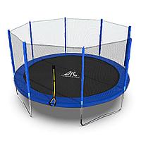 Батут DFC Trampoline Fitness с сеткой 14ft (синий)