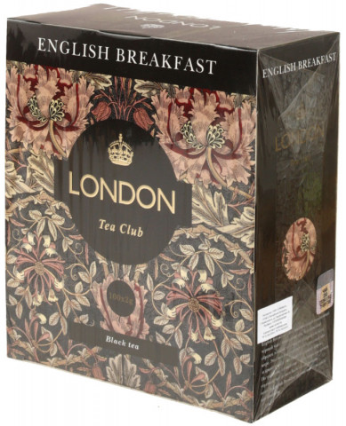 Чай London Tea Club 200 г, 100 пакетиков, English Breakfast, черный чай - фото 1 - id-p215714597