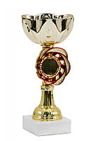 Кубок "Азалия" на мраморной подставке , высота 16 см, чаша 8 см арт. 030-160-80