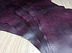 Юфть шорно-седельная  Ворот Гранж 1.2-1.4 цвет Фиолетовый, фото 3