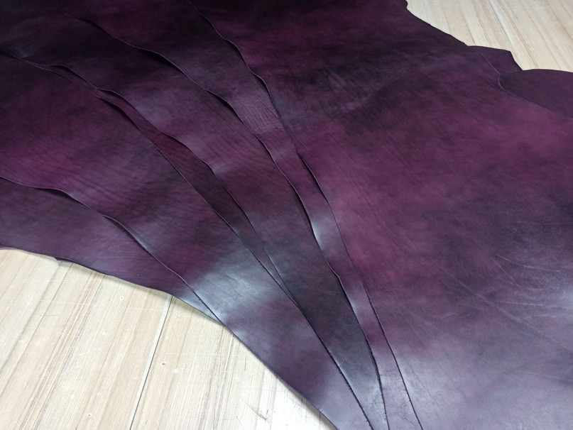 Юфть шорно-седельная Ворот Гранж 1.2-1.4 цвет Фиолетовый - фото 3 - id-p215715428