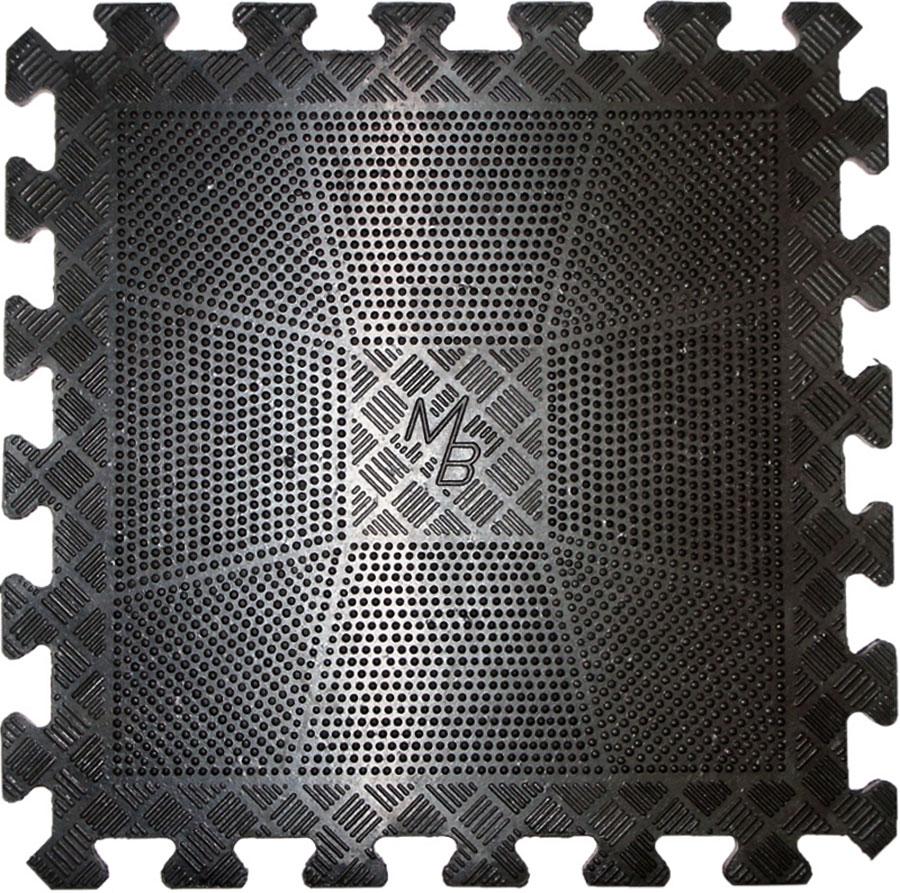 Коврик резиновый MB BARBELL 12мм (черный) - фото 1 - id-p215715388