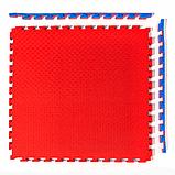 Будо-мат, 100 x 100 см, 20 мм (сине-красный), фото 2
