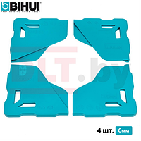 BIHUI Протектор угла плитки BIHUI (защитный уголок для крупноформата), набор 4шт, 6мм, арт.LFTP06