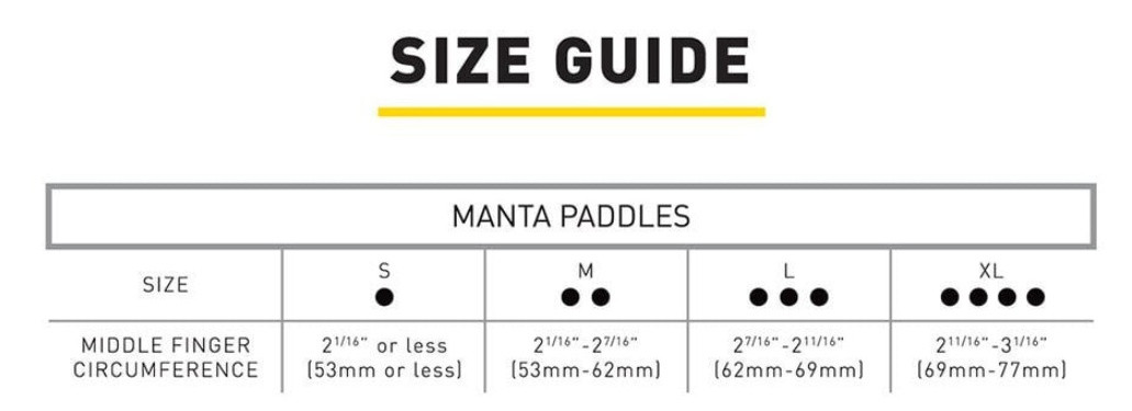 Лопатки Manta Paddle (S, M, L, XL) - фото 4 - id-p215716072