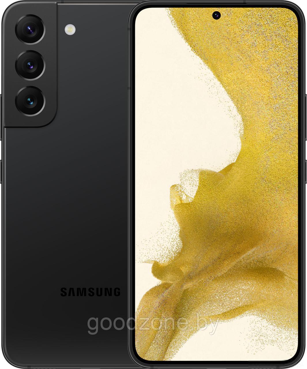 Смартфон Samsung Galaxy S22 5G SM-S901E/DS 8GB/256GB (черный фантом) - фото 1 - id-p215719921