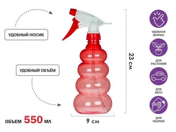 Опрыскиватель ручной 0,55л с пульверизатором, PERFECTO LINEA, фото 2