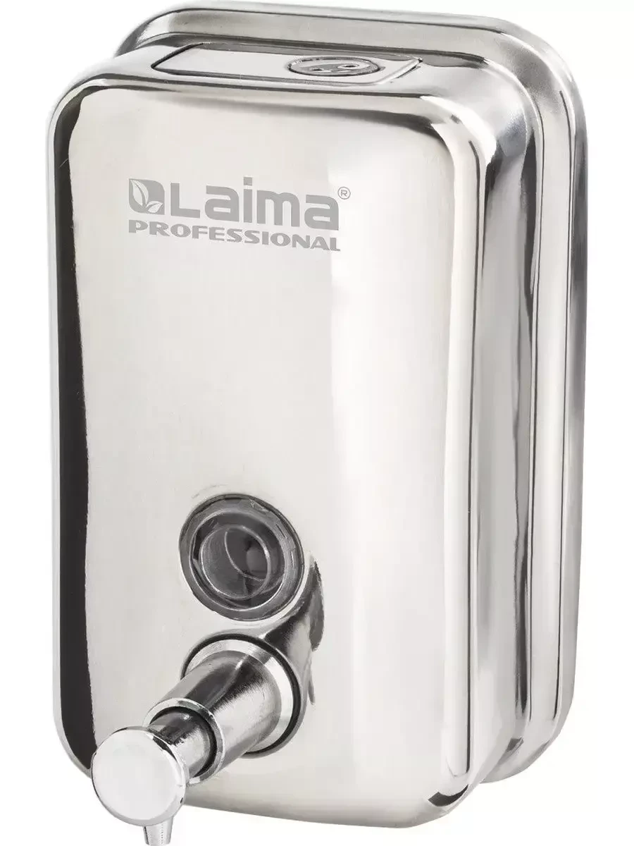 Дозатор для жидкого мыла Laima / диспенсер для мыла настенный (сталь) - фото 1 - id-p215723334