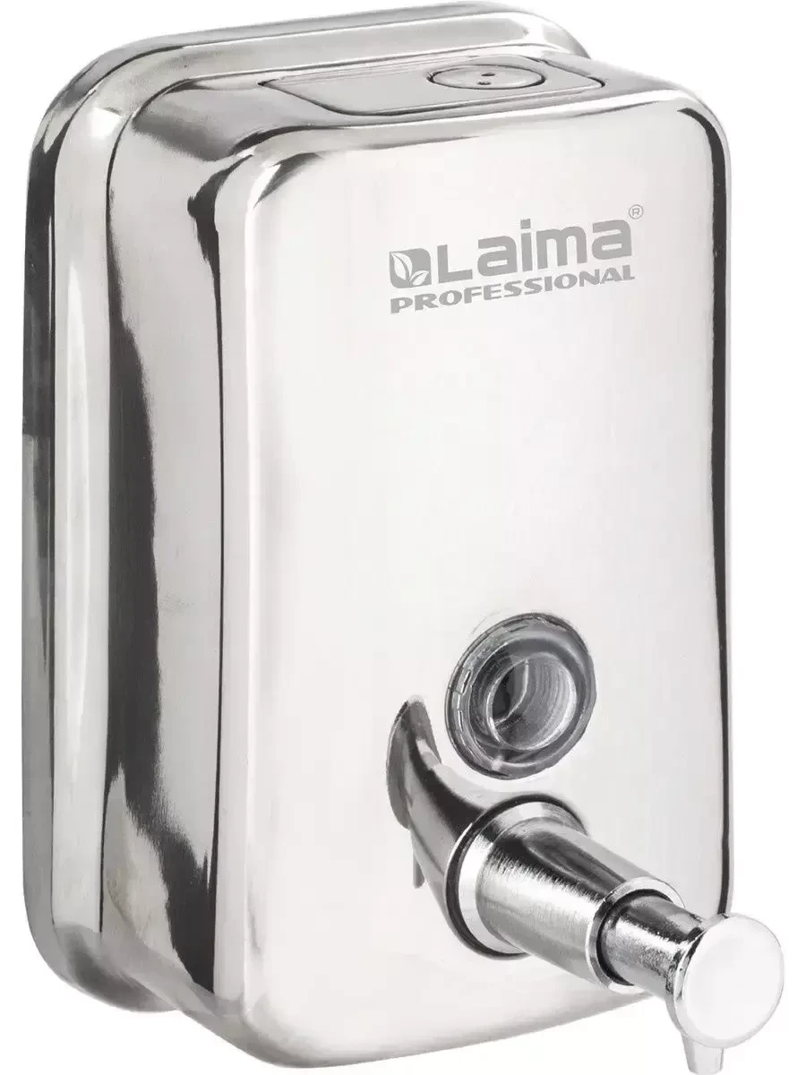 Дозатор для жидкого мыла Laima / диспенсер для мыла настенный (сталь) - фото 3 - id-p215723334