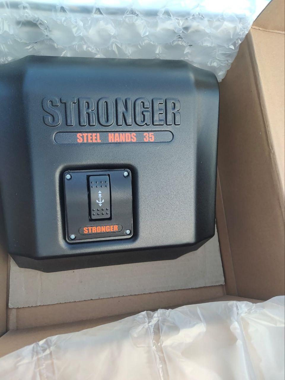 Якорная электрическая лебедка STRONGER Steel Hands 35