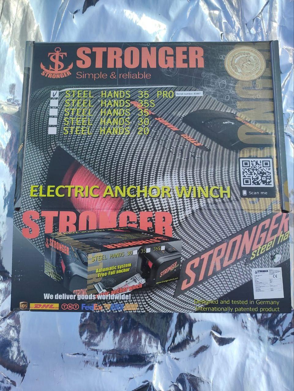 Якорная электрическая лебедка STRONGER Steel Hands 35 - фото 3 - id-p215724034
