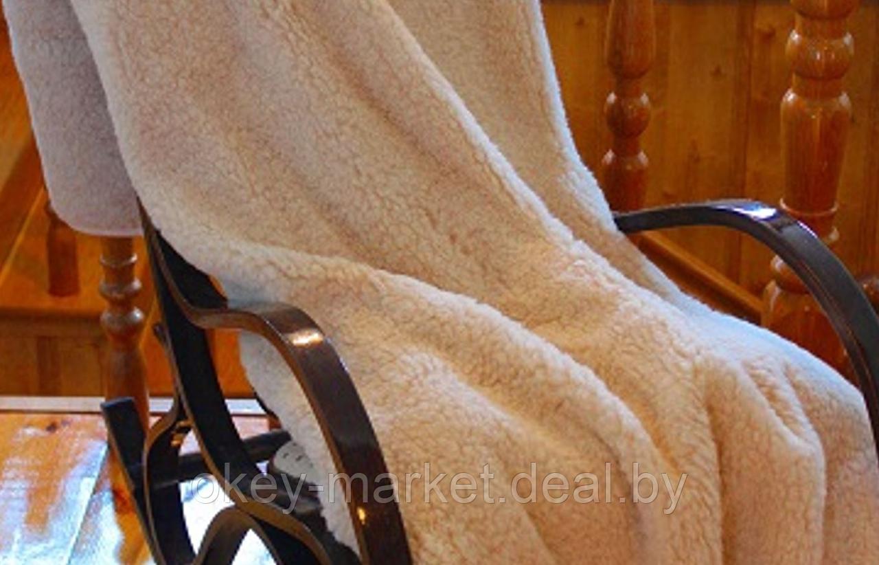 Плед из шерсти австралийского мериноса Tumbler бежевый.Размер 140х200 - фото 7 - id-p215726101