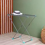 Сушилка для белья напольная складная NIKA СБ1 18 м серебристый, фото 3