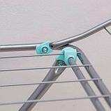 Сушилка для белья напольная складная NIKA СБ1 18 м серебристый, фото 5