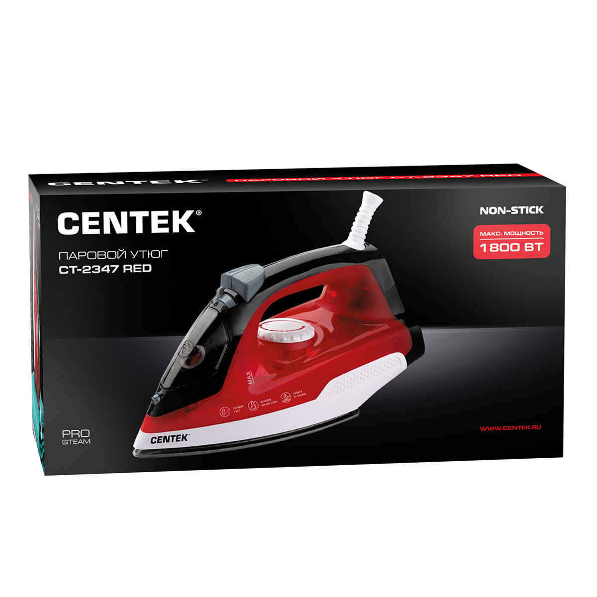 Утюг Centek CT-2347 RED - фото 7 - id-p215727901