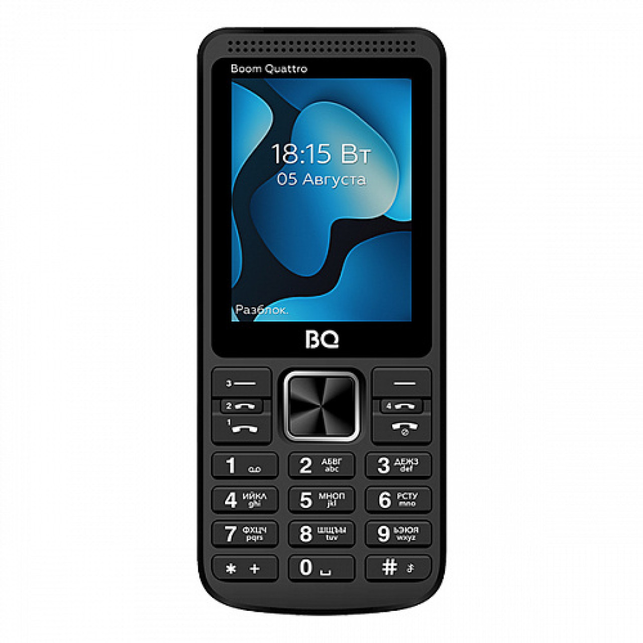 Мобильный телефон BQ BQ-2455 Boom Quattro (черный) - фото 1 - id-p215729485