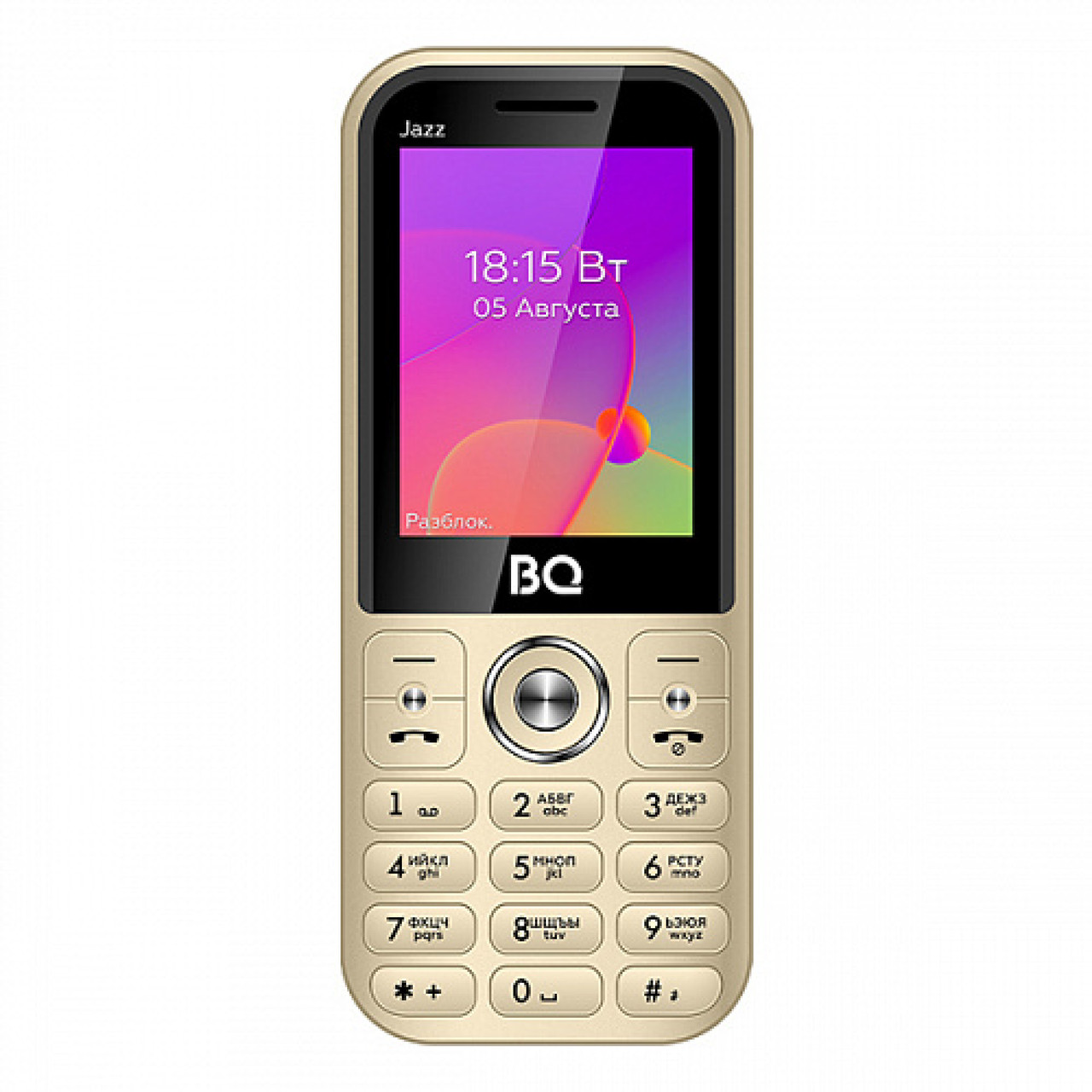 Мобильный телефон BQ BQ-2457 Jazz (золотистый) - фото 1 - id-p215729489
