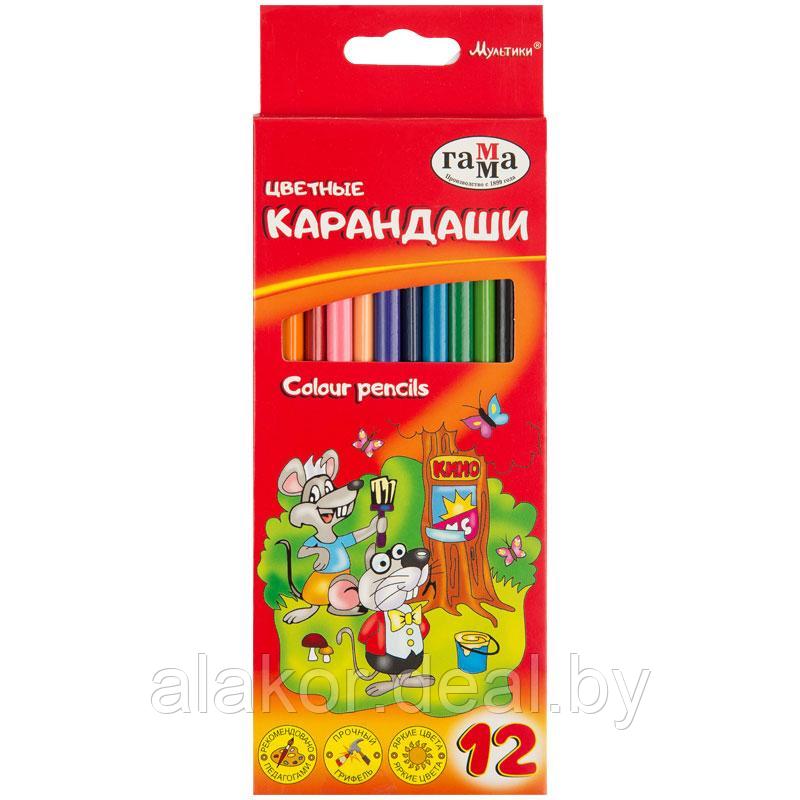 Цветные карандаши Гамма "Мультики", детские 36 шт. - фото 2 - id-p215730024