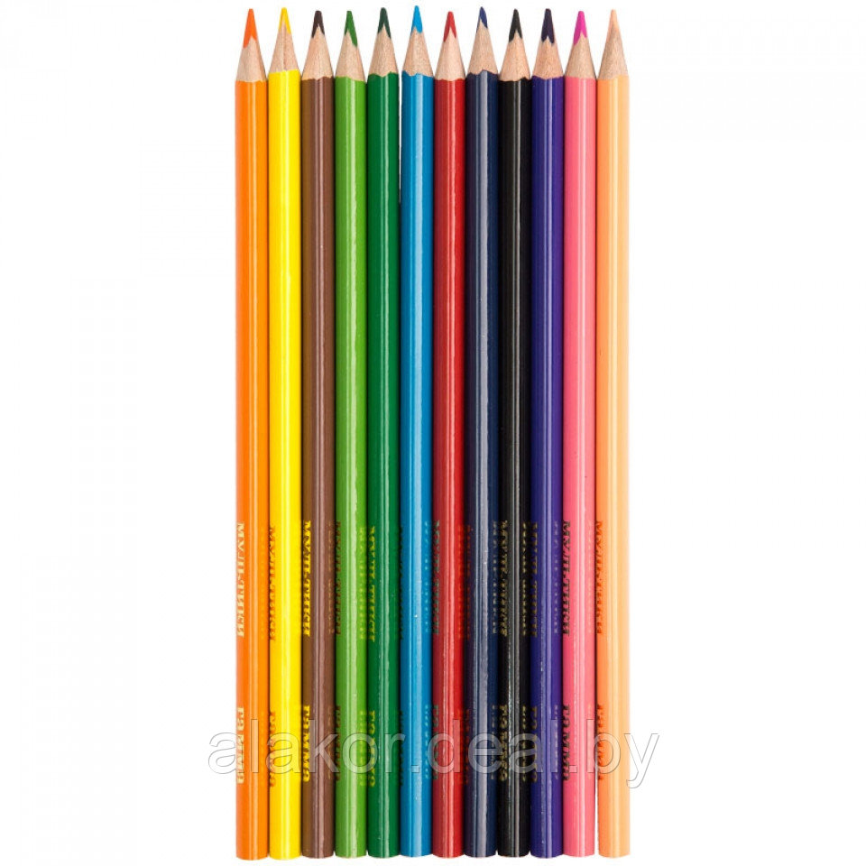 Цветные карандаши Гамма "Мультики", детские 36 шт. - фото 3 - id-p215730024