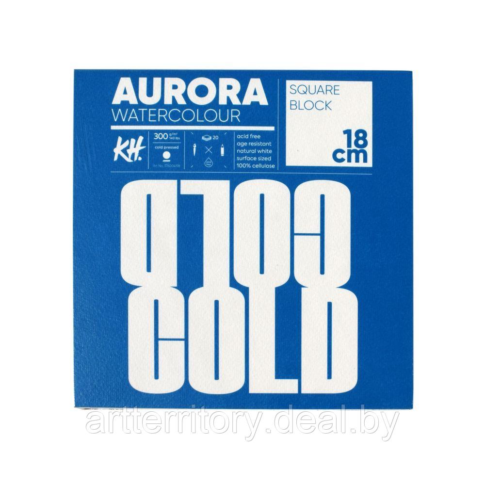 Блок (4х-сторонний) RAW Aurora для акварели, холодного прессования, 18х18см, 300 г/м2 - фото 1 - id-p215730321