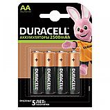 Аккумулятор Duracell AA, 1,2V, 2500mAh 4BP, 4шт/уп, фото 2
