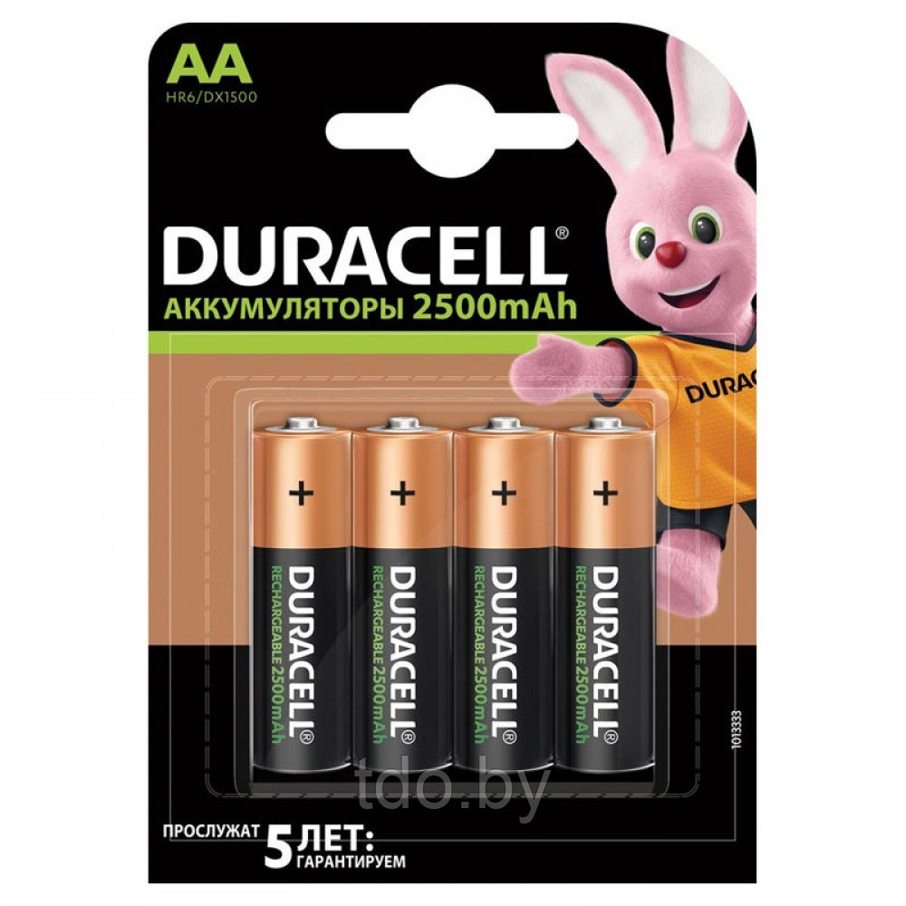 Аккумулятор Duracell AA, 1,2V, 2500mAh 4BP, 4шт/уп - фото 2 - id-p215730491