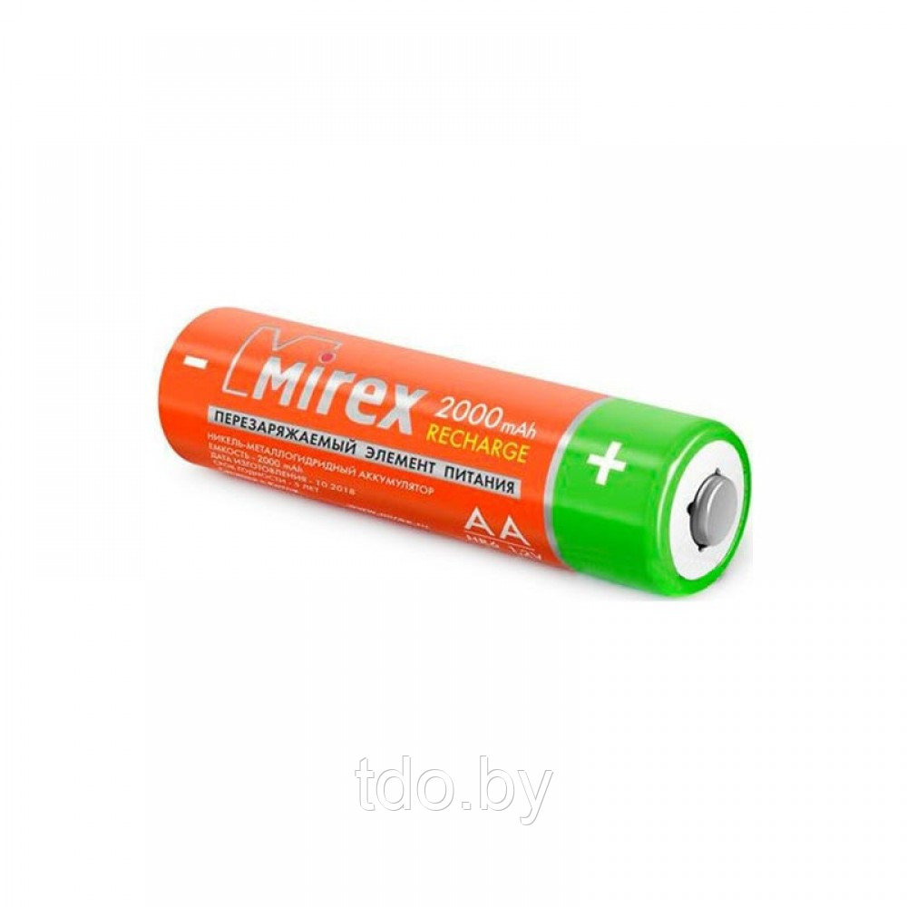 Аккумулятор Mirex AA Ni-MH, 1,2V, 2000mAh, 4шт/уп