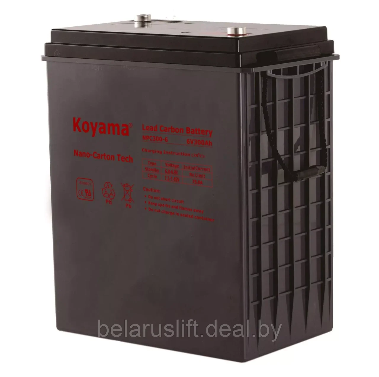 Тяговая батарея АКБ Koyama NPC300-6 6V/300Ah (свинцово-кислотная) - фото 1 - id-p215730493